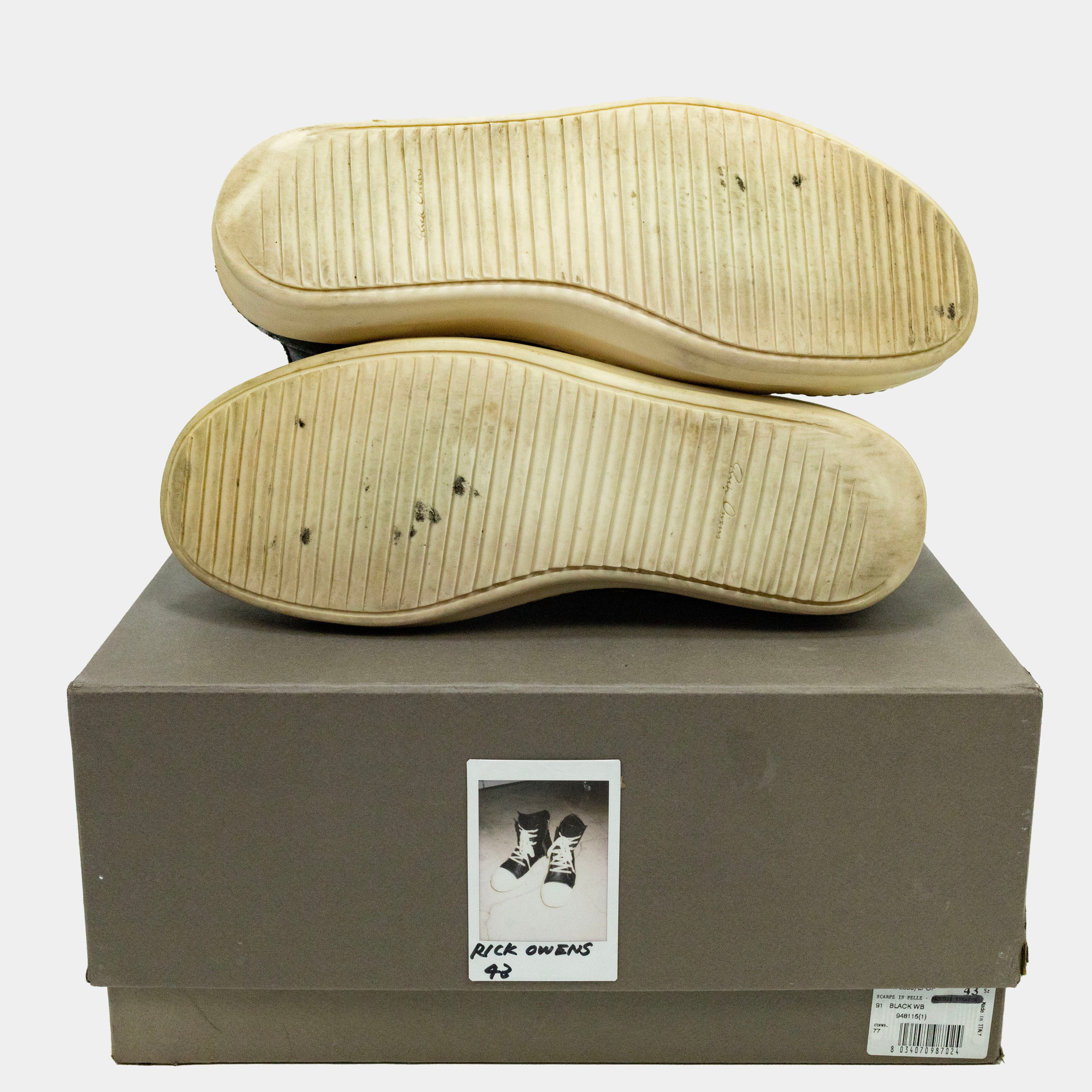Chrome Hearts x Rick Owens Ramones High Sneakers