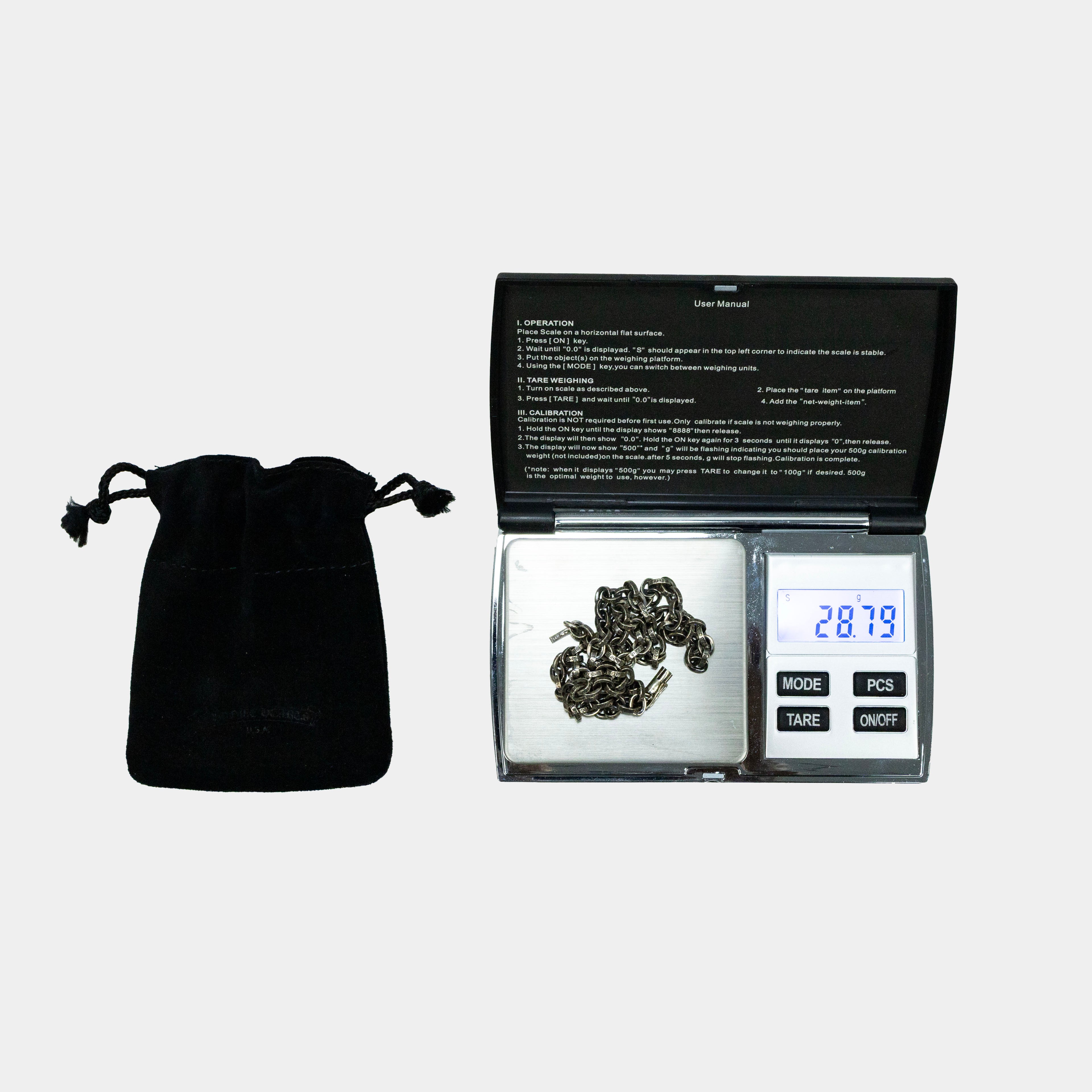 Chrome Hearts 18 Inch Paper Chain Necklace