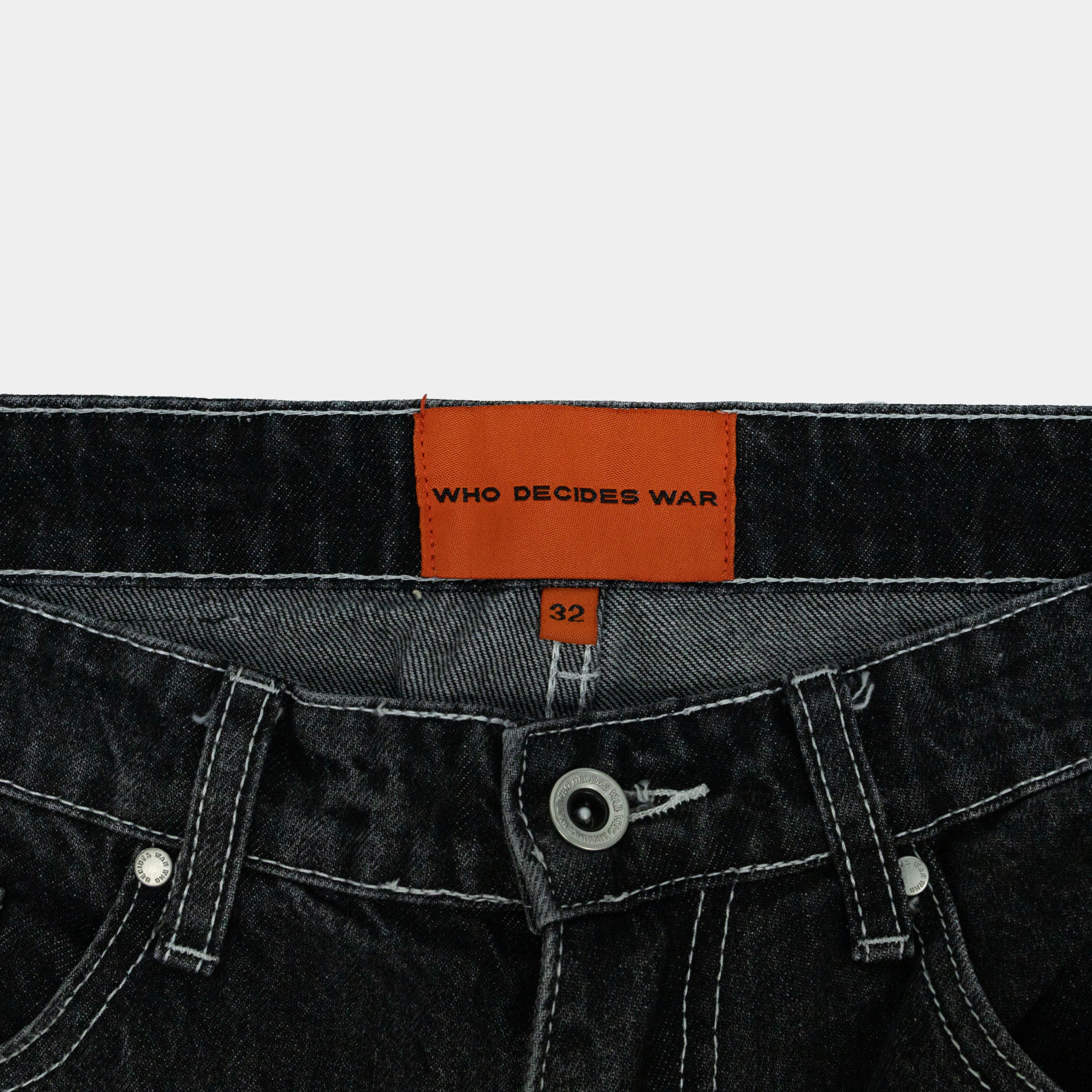 Who Decides War Scripture Denim Jeans