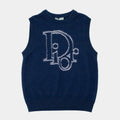 Dior S/S 2023 Knit Logo Print Sleeveless Cardigan