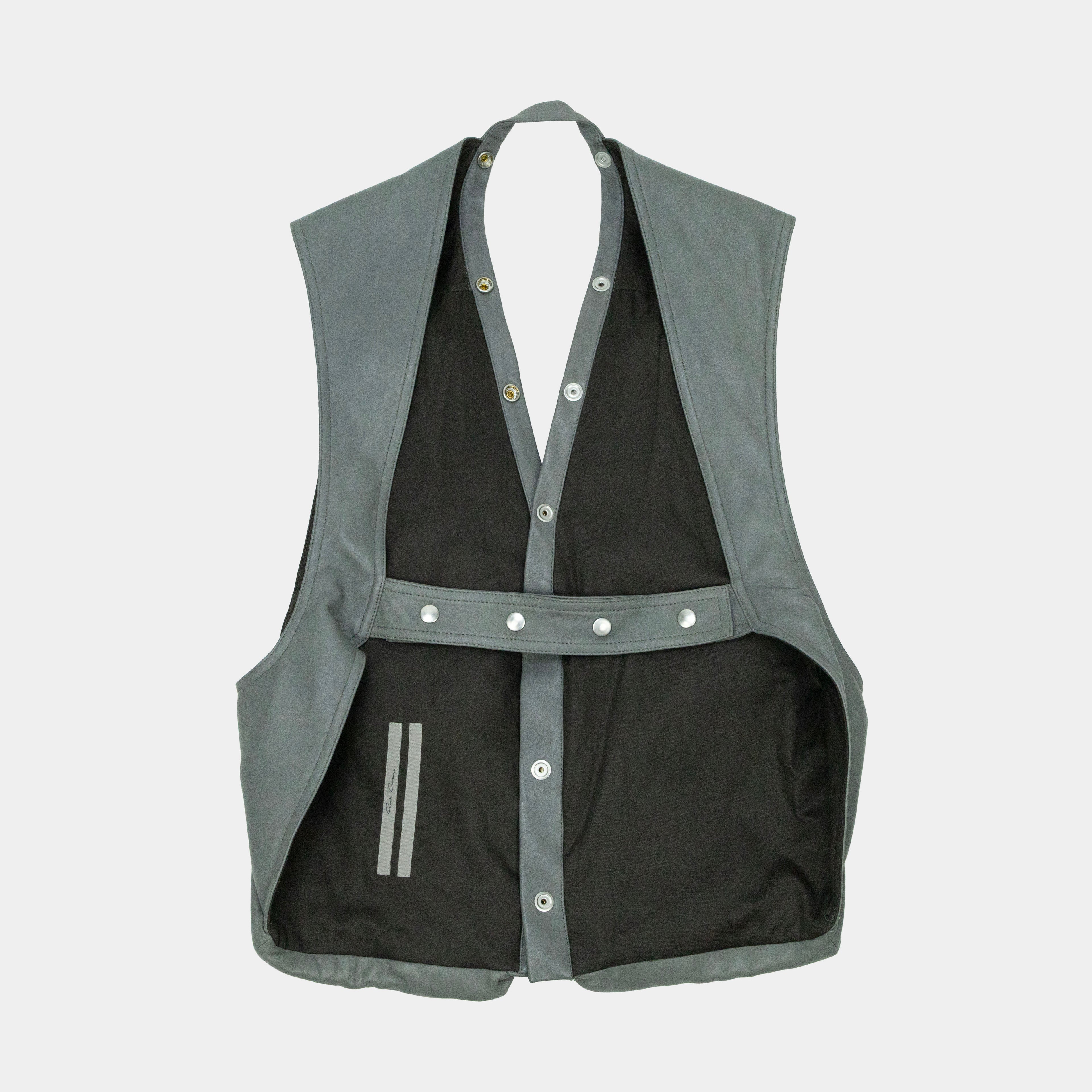 Rick Owens Bauhaus Leather Cargo Vest