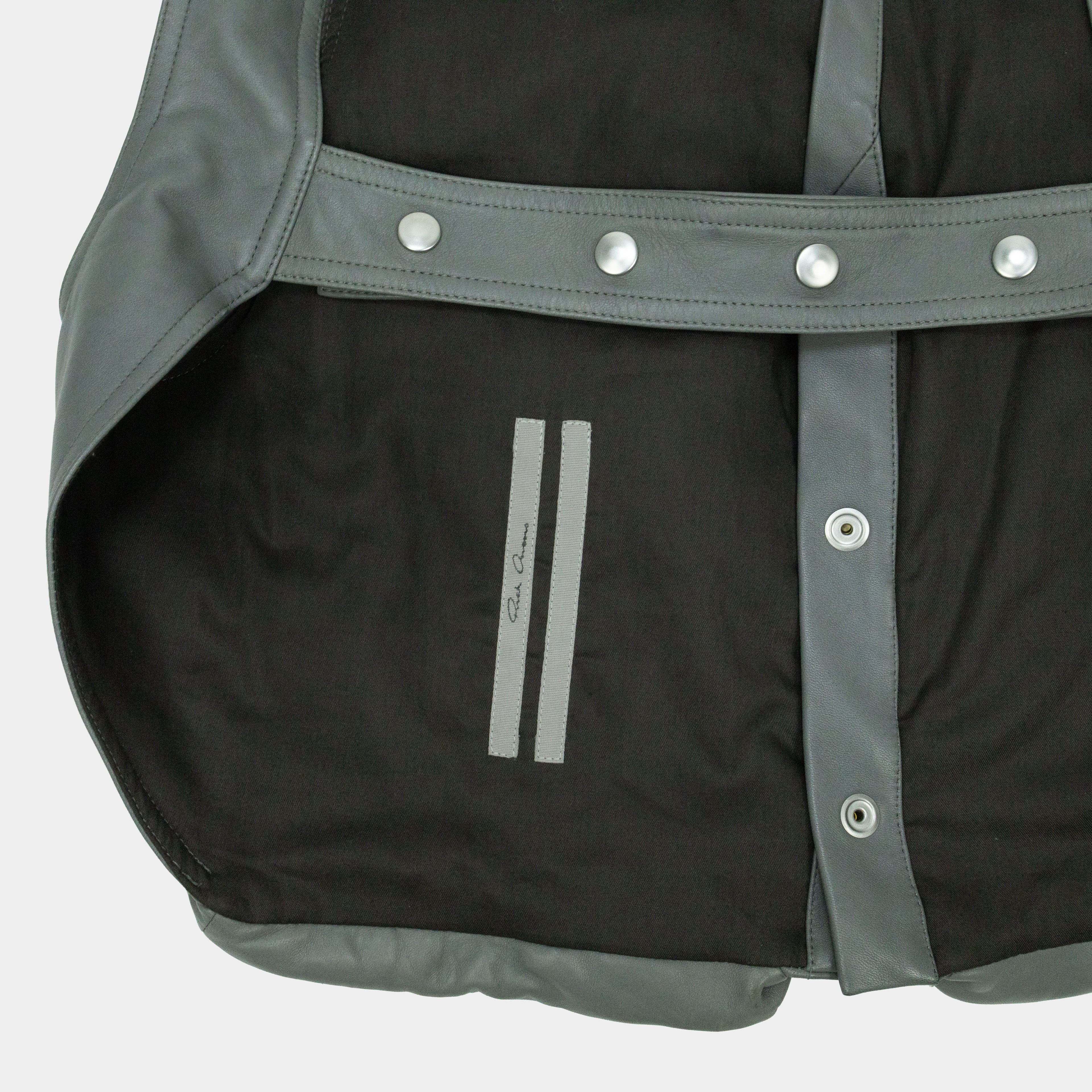 Rick Owens Bauhaus Leather Cargo Vest