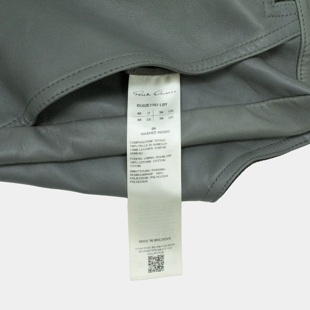 Rick Owens Bauhaus Leather Cargo Vest