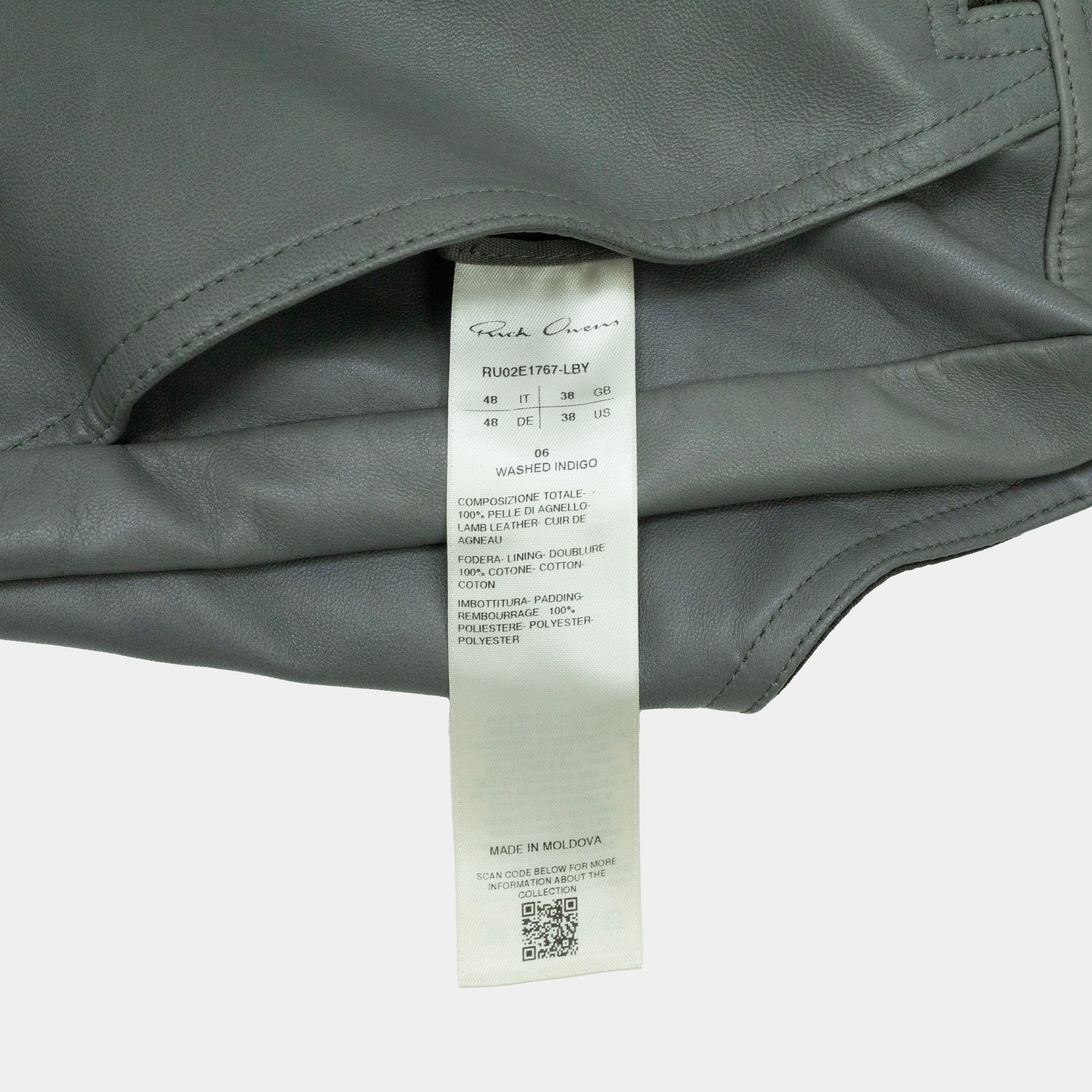 Rick Owens Bauhaus Leather Cargo Vest