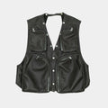 Rick Owens Bauhaus Leather Cargo Vest