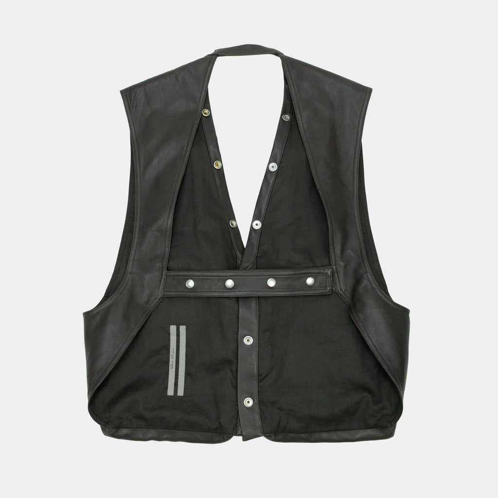 Rick Owens Bauhaus Leather Cargo Vest