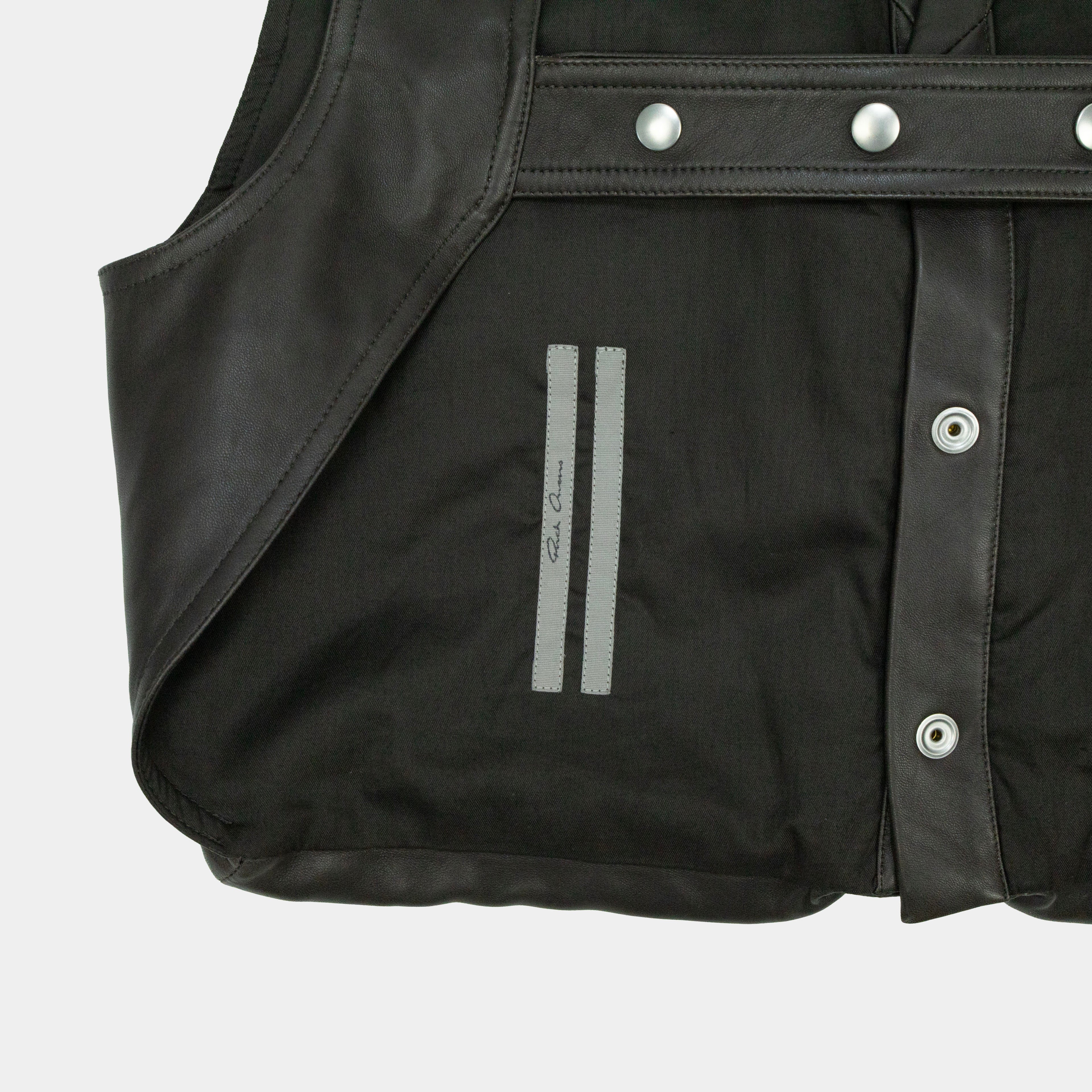 Rick Owens Bauhaus Leather Cargo Vest