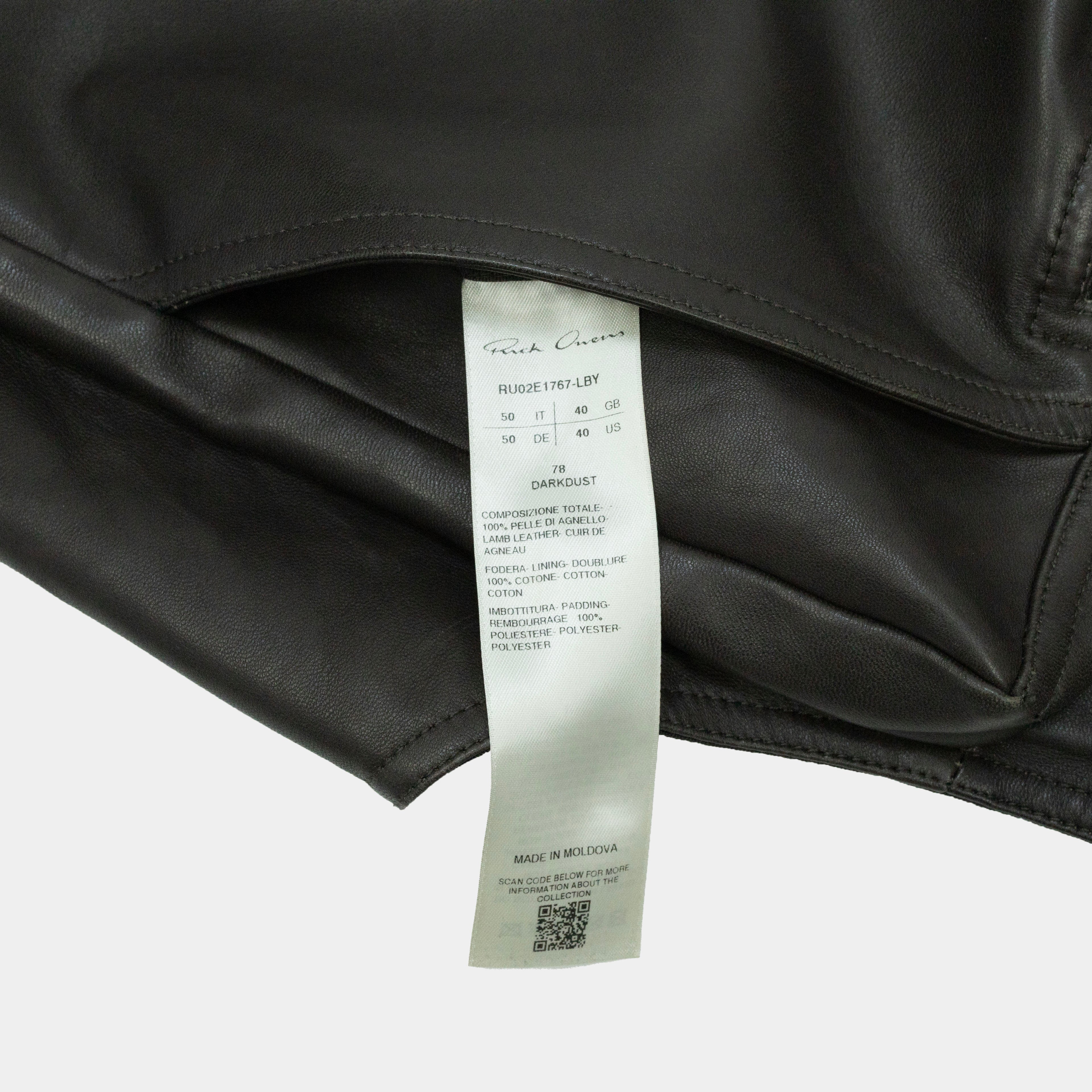 Rick Owens Bauhaus Leather Cargo Vest