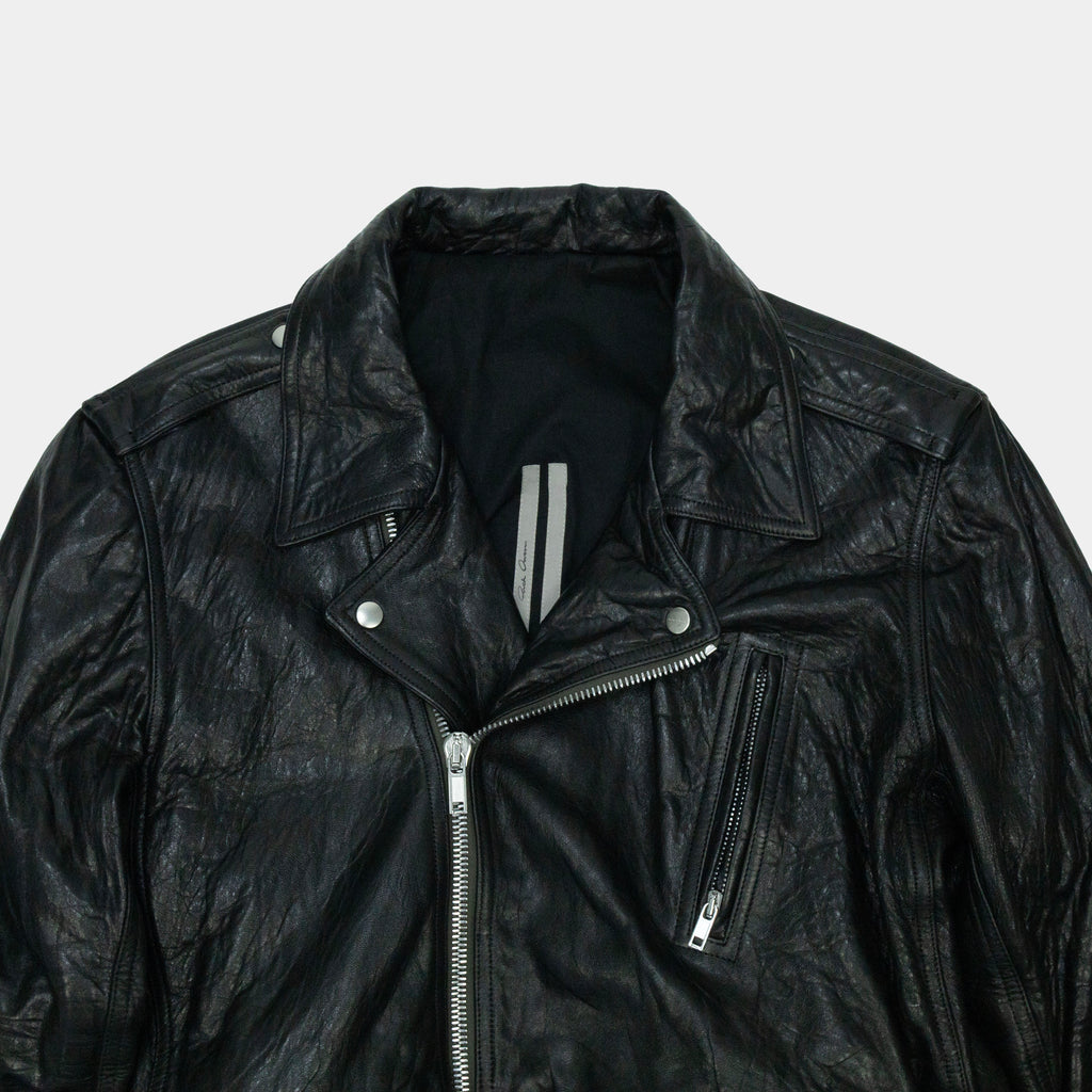 Rick Owens Luke's Stooges Cropped Leather Biker Jacket