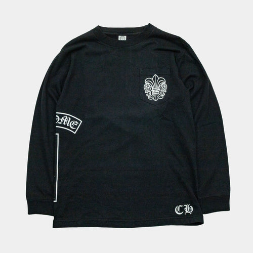 Chrome Hearts Vintage Fleur T-Bar Logo Long Sleeve T-Shirt