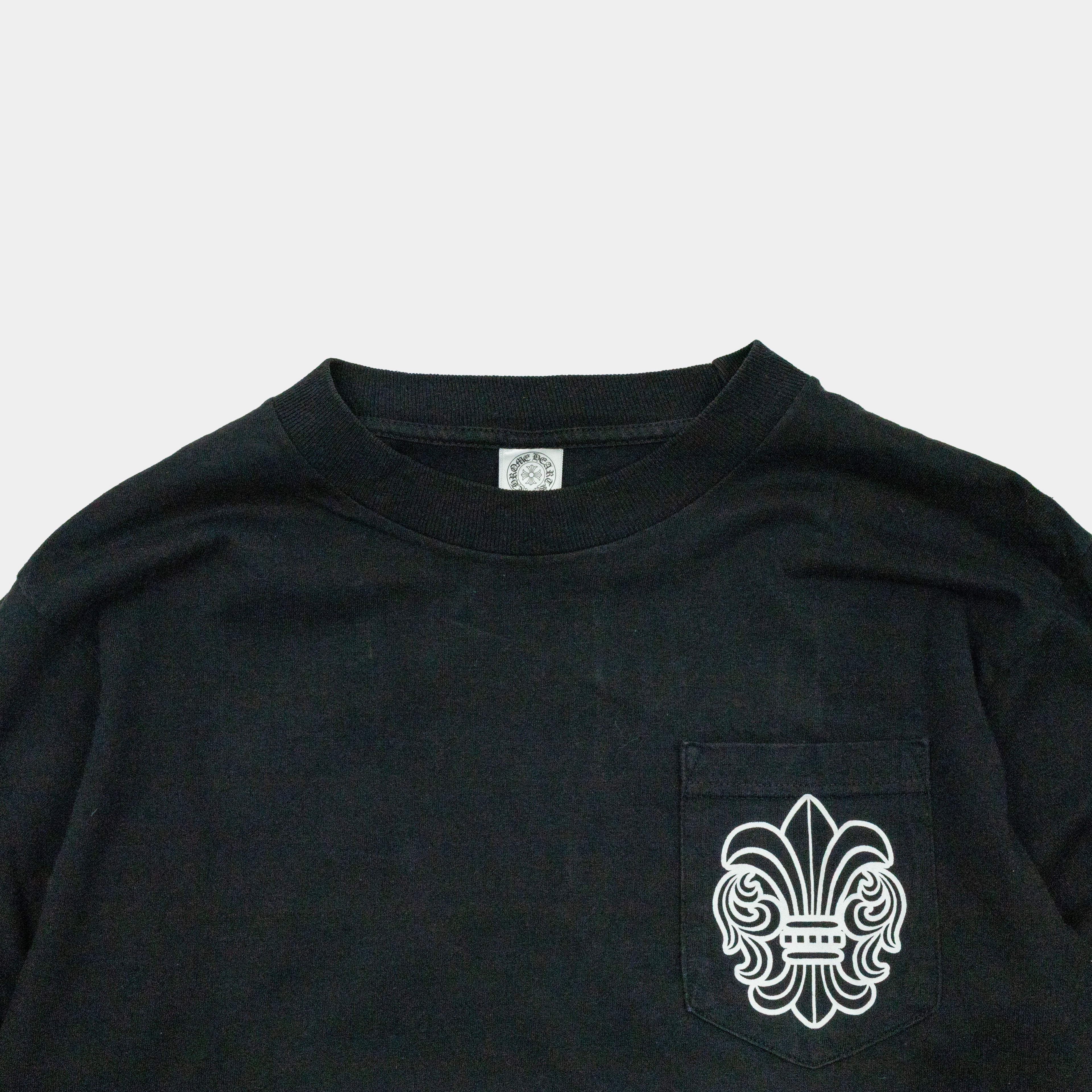 Chrome Hearts Vintage Fleur T-Bar Logo Long Sleeve T-Shirt