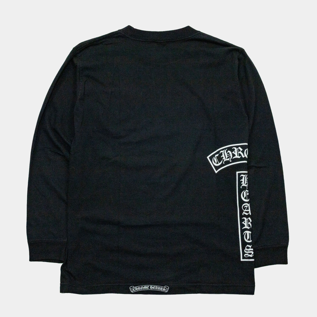 Chrome Hearts Vintage Fleur T-Bar Logo Long Sleeve T-Shirt