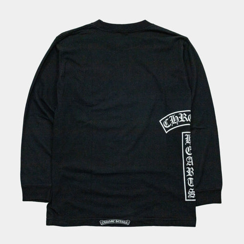 Chrome Hearts Vintage Fleur T-Bar Logo Long Sleeve T-Shirt