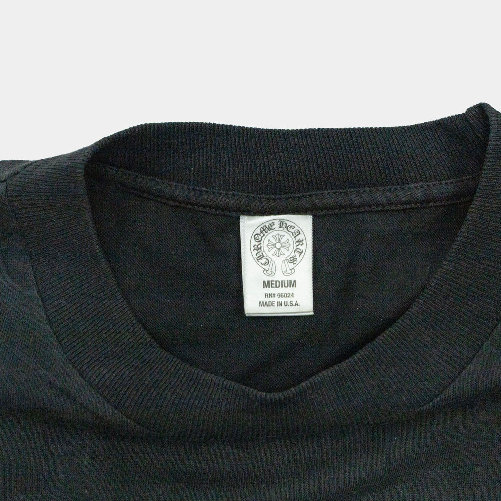 Chrome Hearts Vintage Fleur T-Bar Logo Long Sleeve T-Shirt