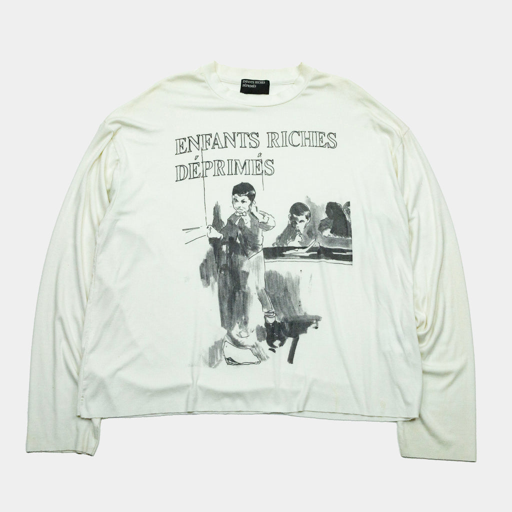 Enfants Riches Déprimés Deaf Kid Ribbed Long Sleeve T-Shirt