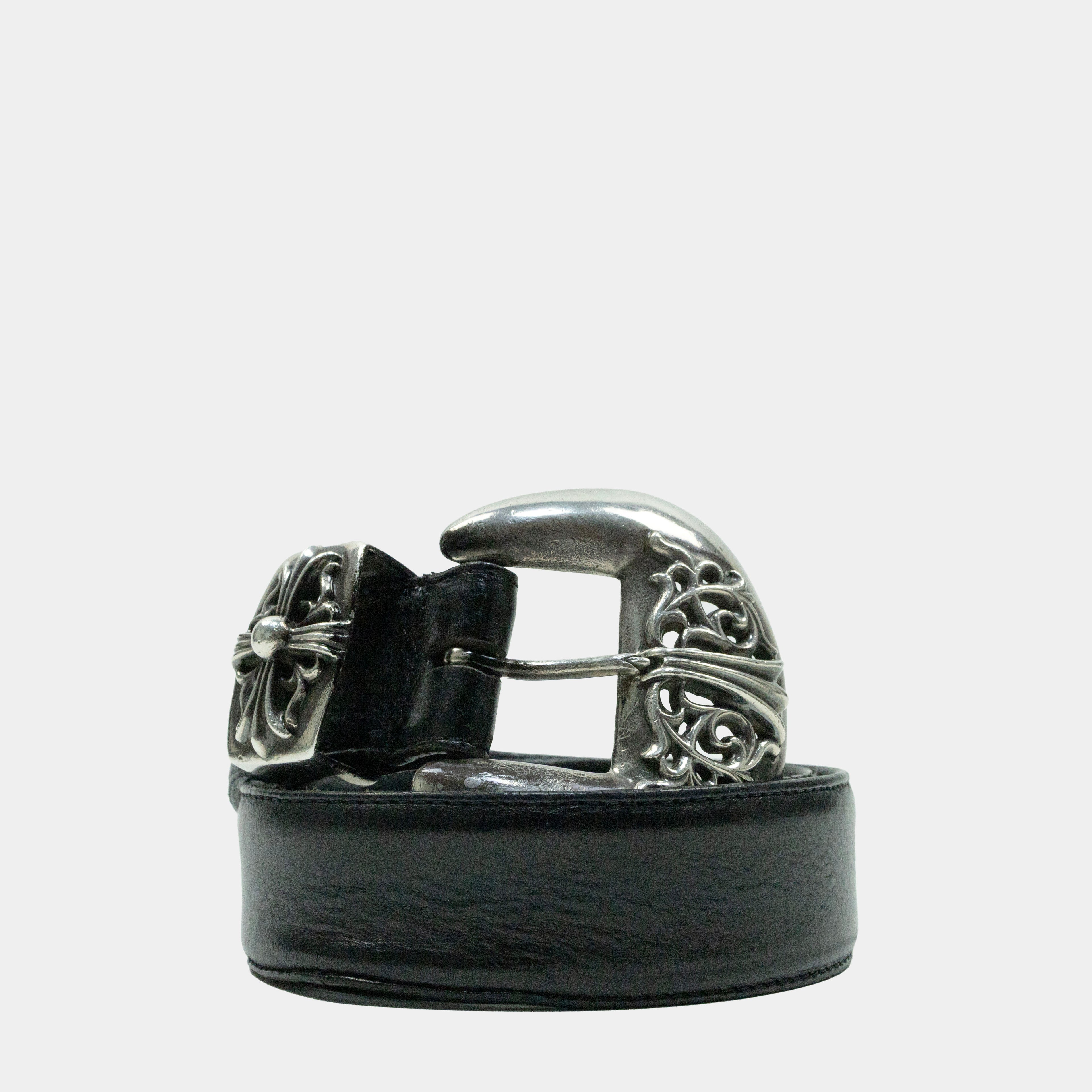 Chrome Hearts 3-Piece Western Leather Belt