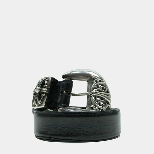 Chrome Hearts 3-Piece Western Leather Belt