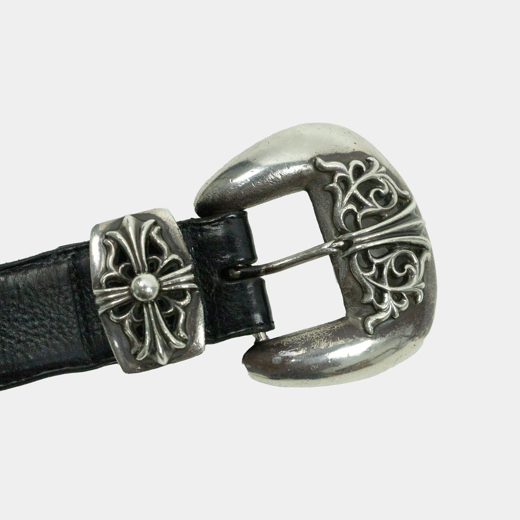 Chrome Hearts 3-Piece Western Leather Belt