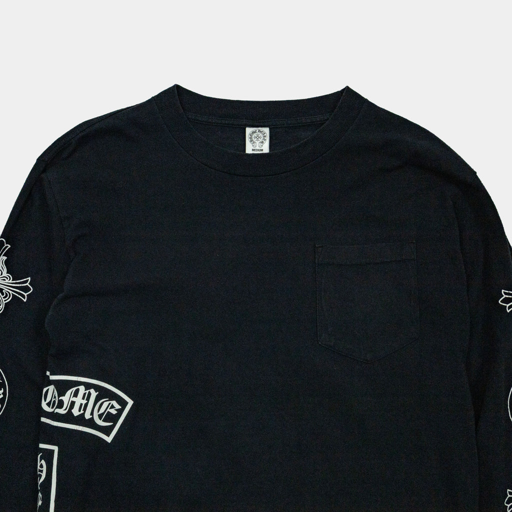 Chrome Hearts Vintage T-Bar Multi Logo Long Sleeve