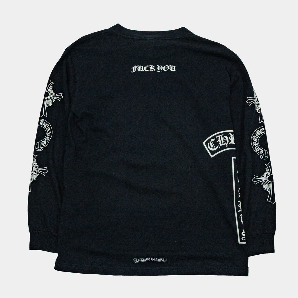 Chrome Hearts Vintage T-Bar Multi Logo Long Sleeve