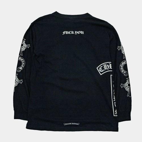 Chrome Hearts Vintage T-Bar Multi Logo Long Sleeve