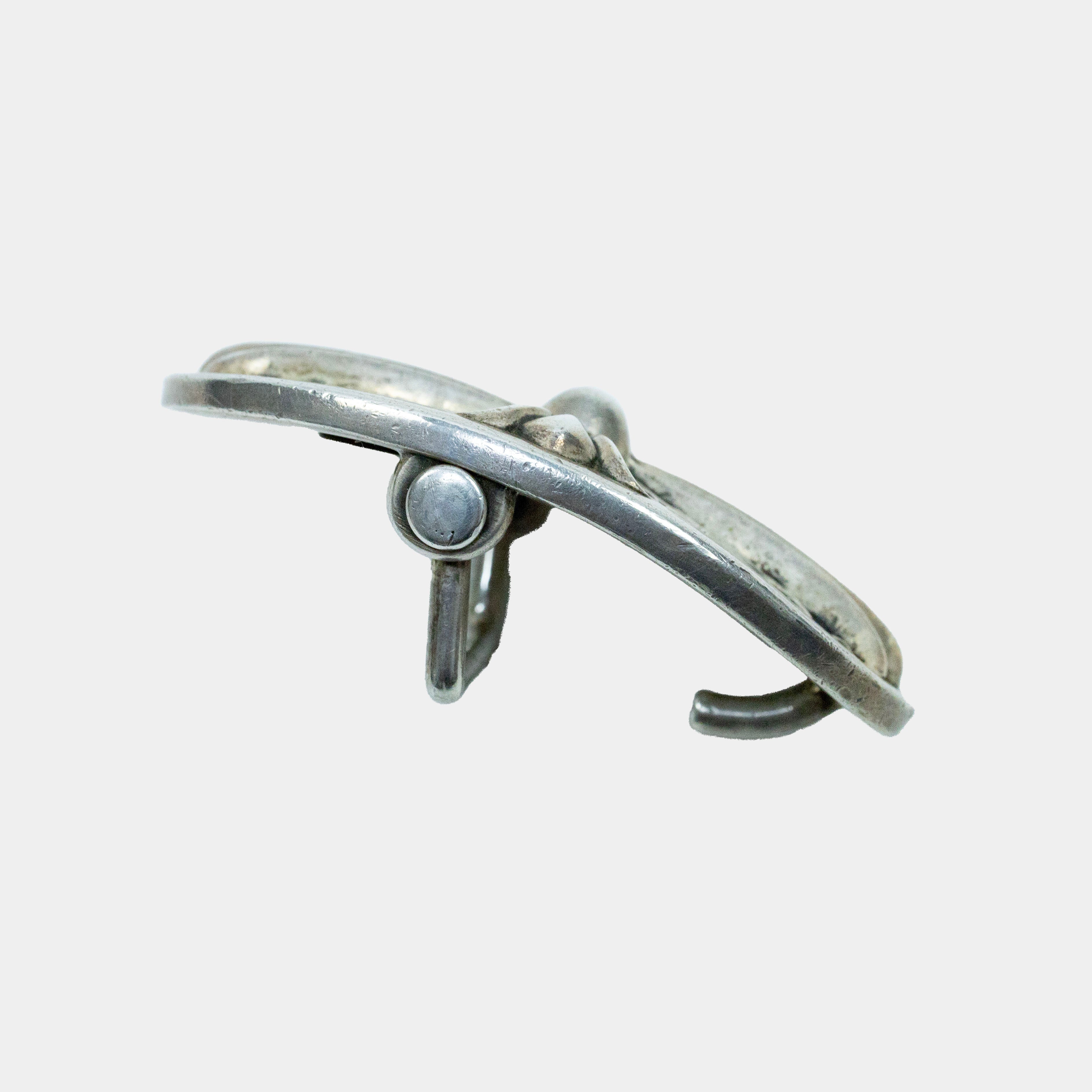 Chrome Hearts Classic .925 Silver Oval Keeper Belt Buckle