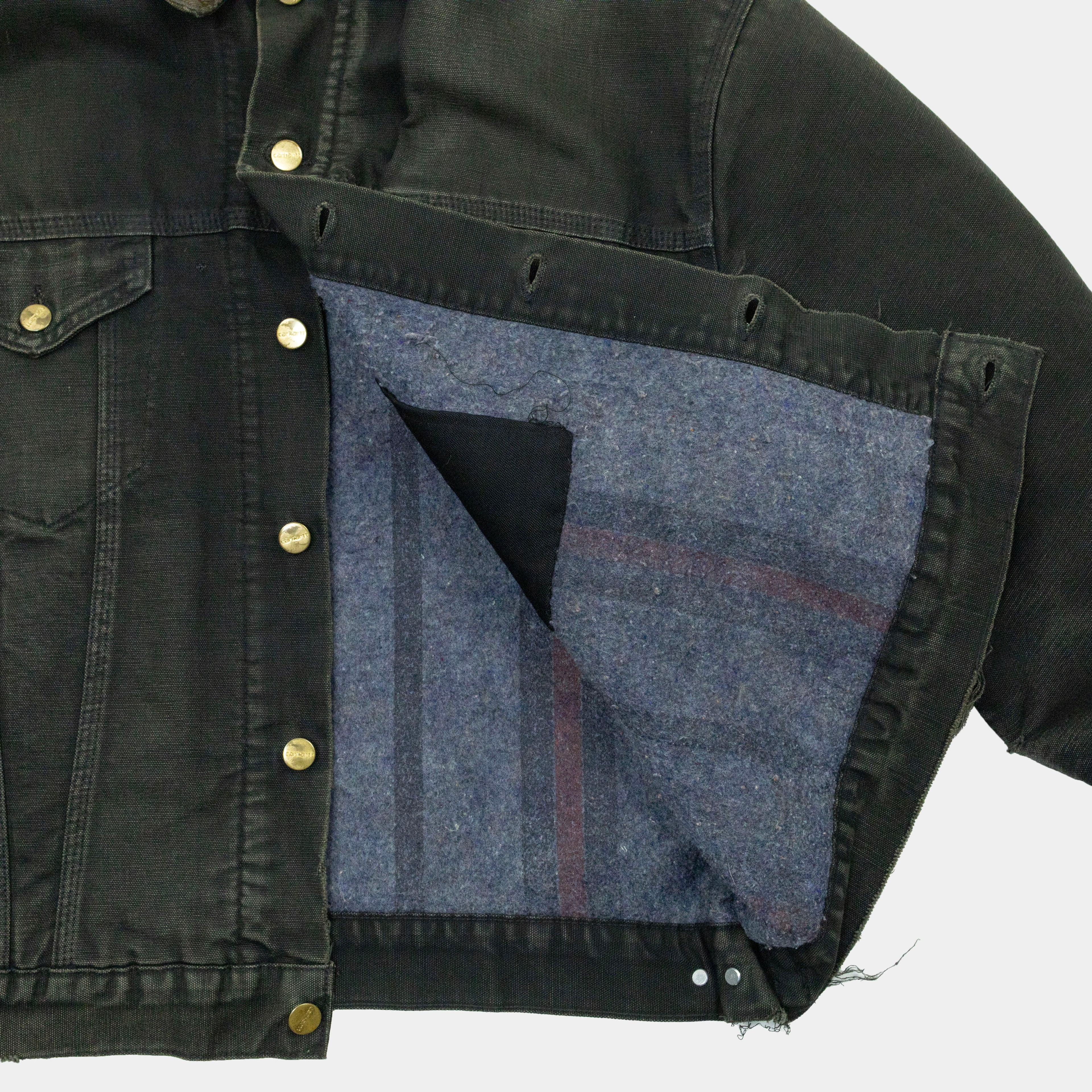 Blanket Lined Denim Trucker Jacket