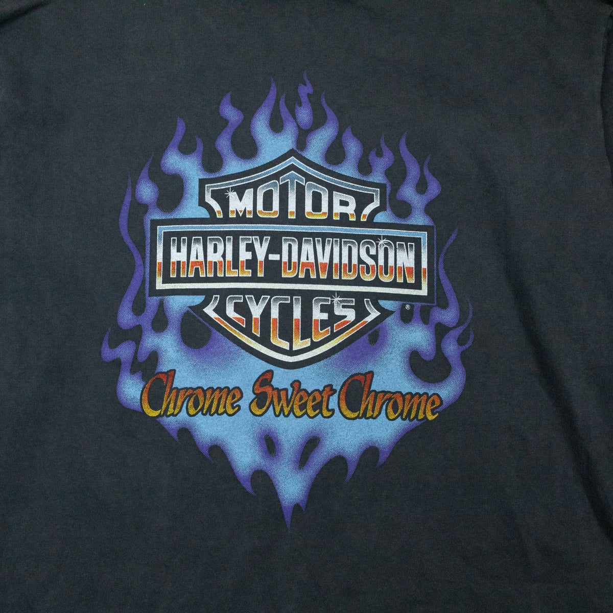 Harley Davidson Chrome Sweet Chrome New Castle Long Sleeve T-Shirt