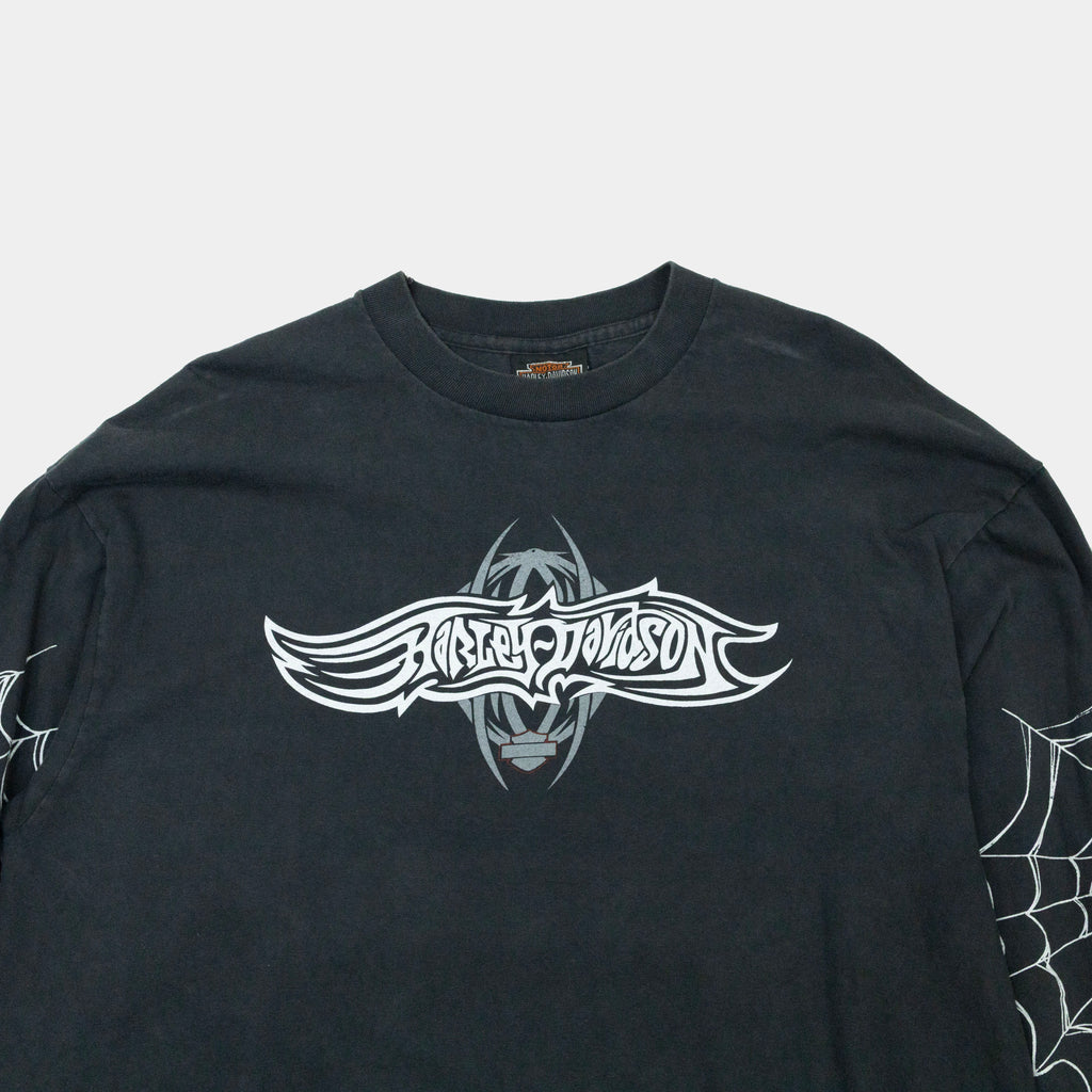 Harley Davidson Spiderweb Auburn Long Sleeve T-Shirt