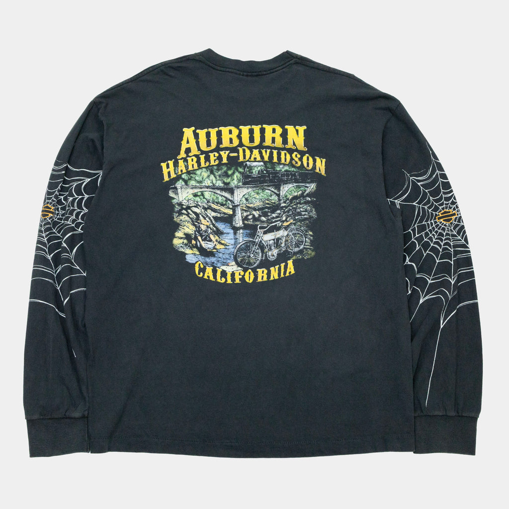 Harley Davidson Spiderweb Auburn Long Sleeve T-Shirt