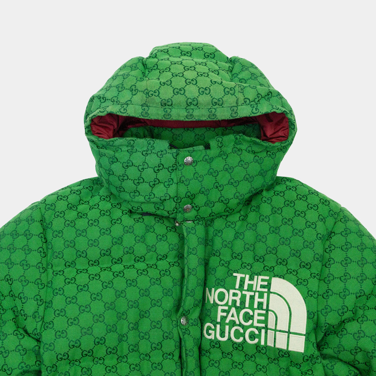 Gucci x The North Face Canvas Print Down Parka