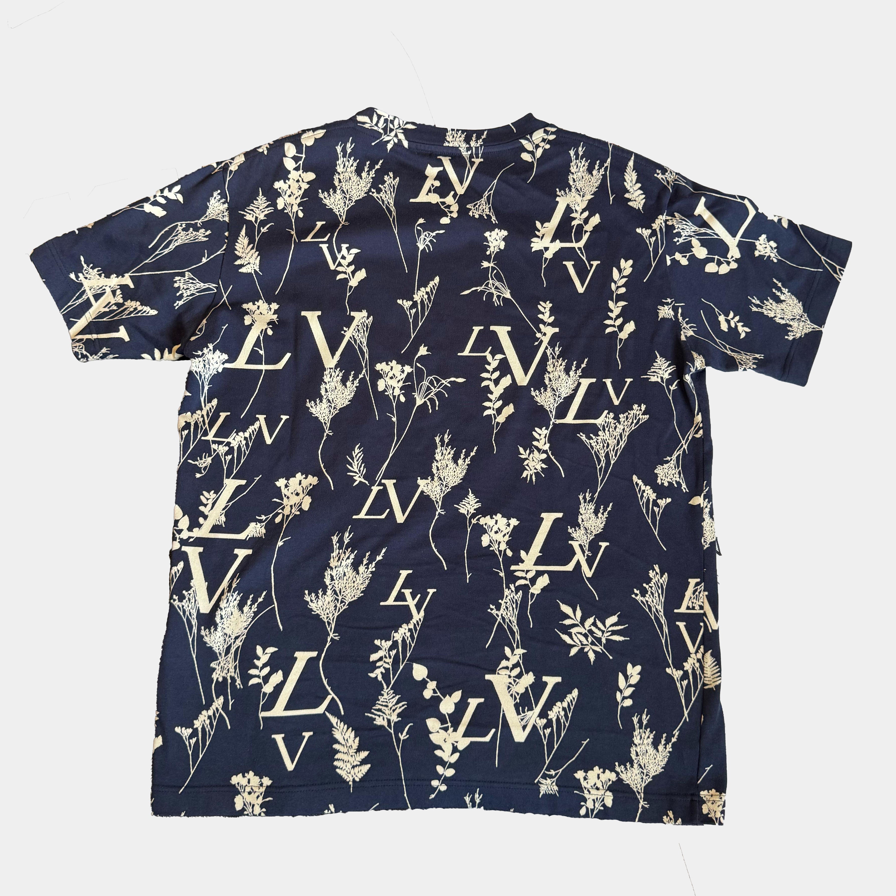 Louis Vuitton Leaf & LV Printed T-Shirt